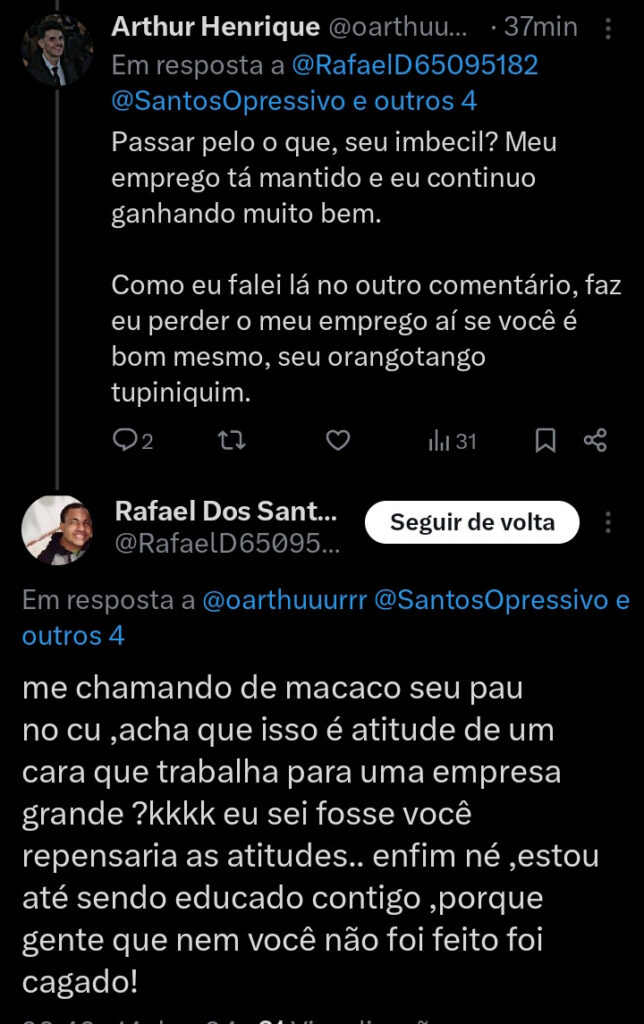 "Primata burro": Homem que cometeu racismo no Twitter é desligado da Unimed BH após denúncias de internautas