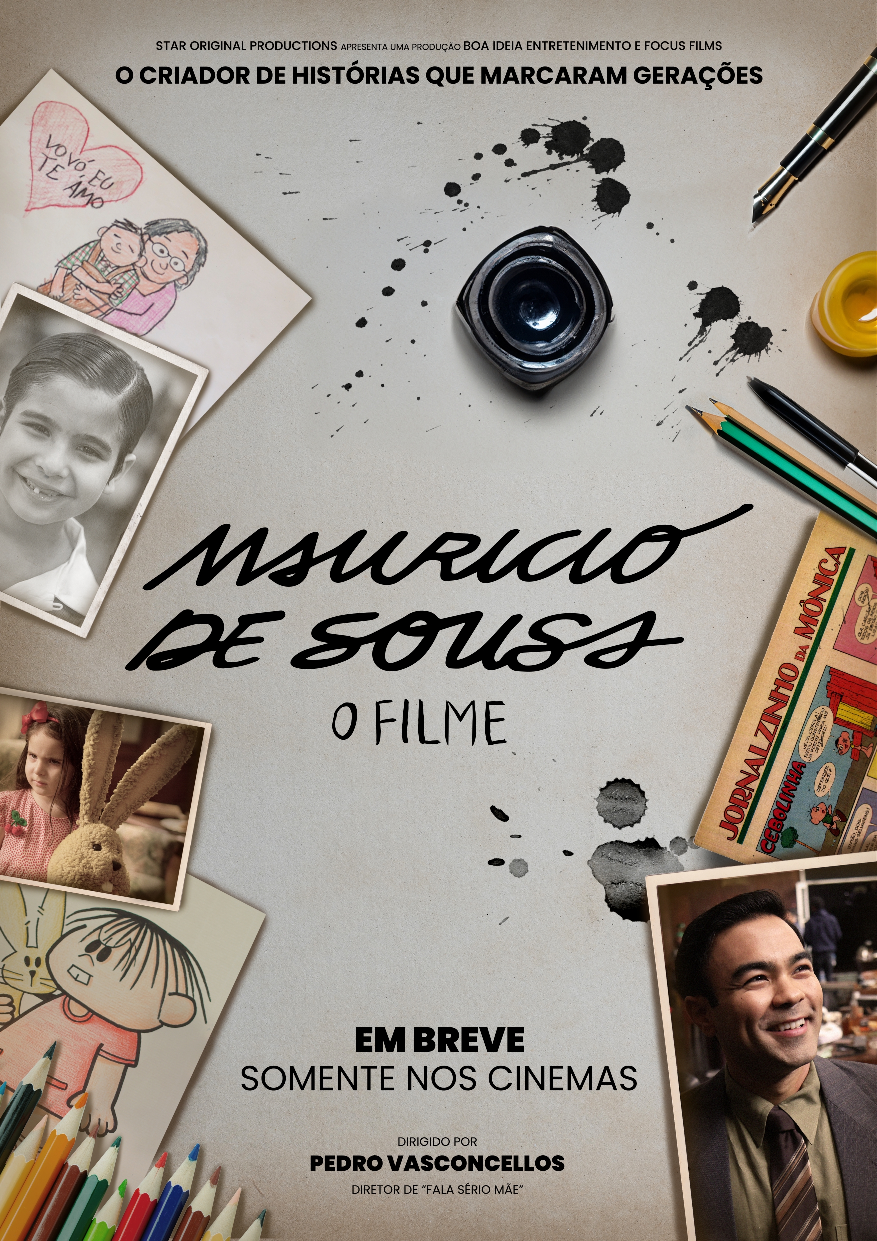 Protagonizado por Mauro Sousa, 'Mauricio de Sousa - O Filme' ganha seu primeiro teaser oficial