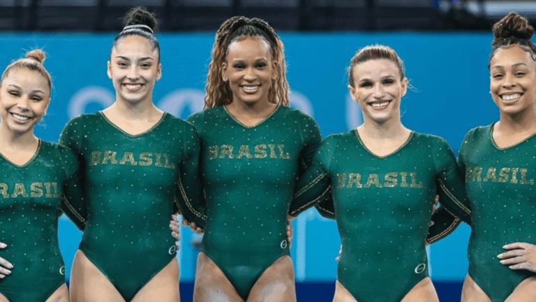 Brasil conquista feito inédito e leva bronze na ginástica artística por equipes na Olimpíada de Paris