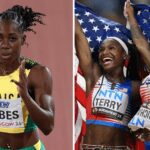campeã mundial dos 100m dos EUA, Sha'Carri Richardson, e sua parceira de treinamento, Twanisha Terry, prontamente vieram ao lado da Forbes para apoiá-la enquanto ela saía da pista, de acordo com a SportsMax.