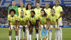 Equipe brasileira de futebol feminino ganha a medalha de prata na Olimpíada de Paris